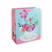 Picture of FLORAL TEACUP BAG BLUE